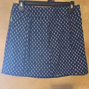RLX Ralph Lauren Navy Blue Patterned Women's Skort Size XL(16)